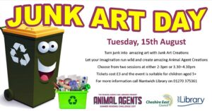 Youngsters invited to Junk Art Day at Nantwich Library