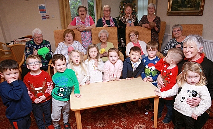 knit and natter group meet nursery kids