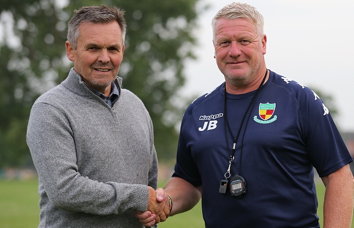 l-r Manager Dave Cooke with his new Assistant Manager Jay Bateman (1)