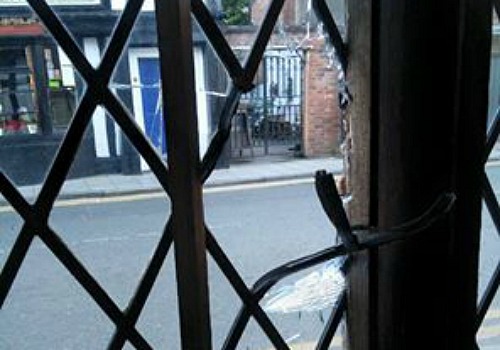 leaded-window-smashed-in-attack-at-the-cat-in-nantwich