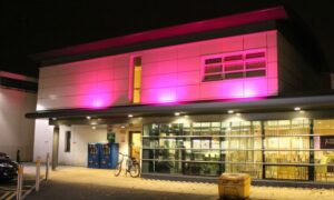 Leighton Hospital cancer unit turns purple in November