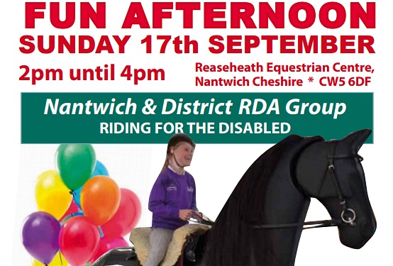 nantwich RDA riding poster