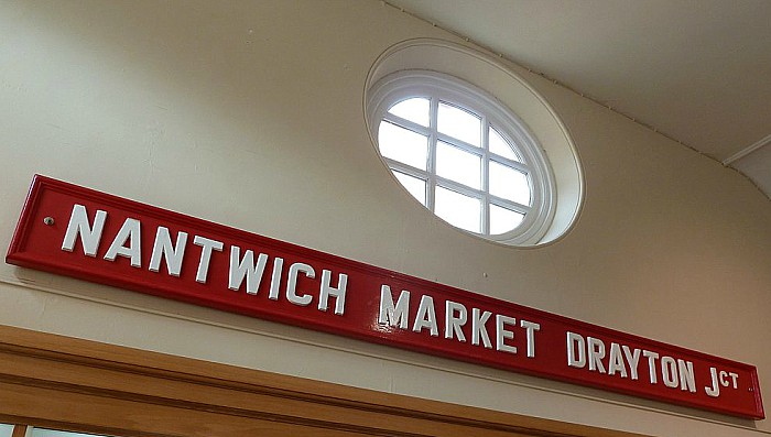 nantwich market drayton rail sign nantwich museum