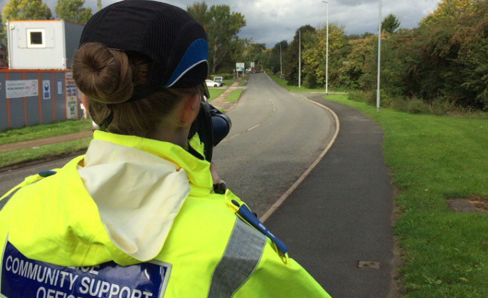 road safety - nantwich police tru-cam to catch speeding drivers near nantwich lake