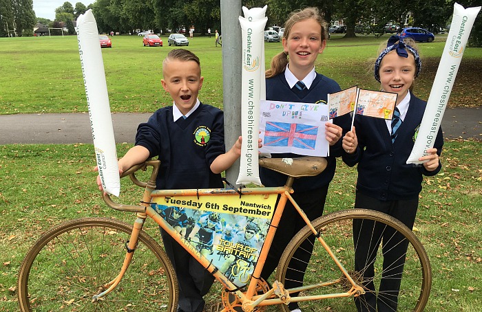 nantwich primary academy on tour of britain route