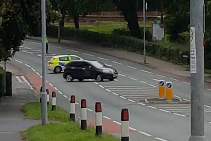 nantwich road HGV car crash - pic by Stuart Boughey