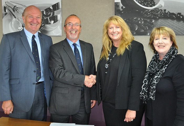 new-college-federation-richard-ratcliffe-meredydd-david-nsc-principal-jackie-doodson-chair-of-govs-gillian-richards