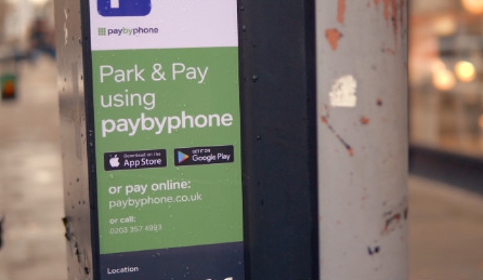 paybyphone parking payment app cheshire east Council