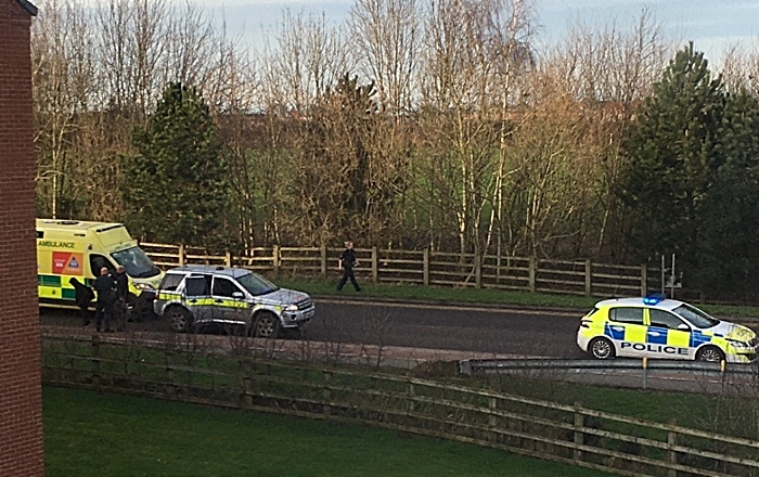 police and paramedics - Malbank pupil road accident waterlode