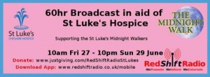 Redshift Radio begins non-stop 60-hour broadcast for St Luke’s Hospice