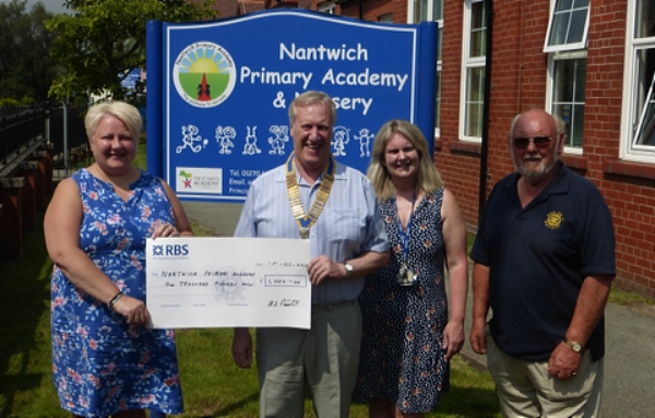 rotary funds nantwich primary academy visit