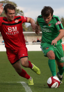 sean cooke for nantwich town v kettering, FA Cup