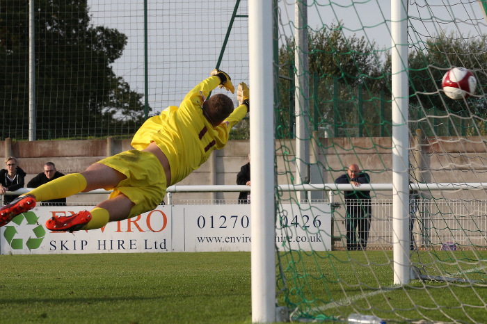 sean cooke free-kick for nantwich town v kettering, FA Cup