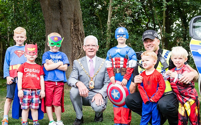 superheroes day at dorfold park in nantwich 2