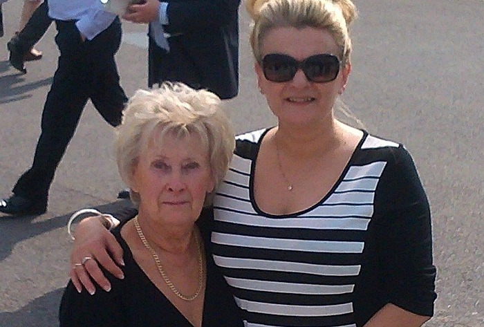 tish cliffe with mum Beryl Hilton, tribute