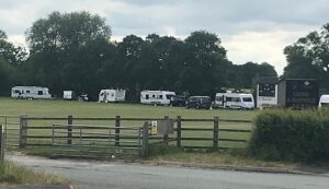 Travellers on Crewe Vagrants land in Willaston