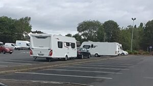 Travellers served with Section 77 on Barony Park in Nantwich