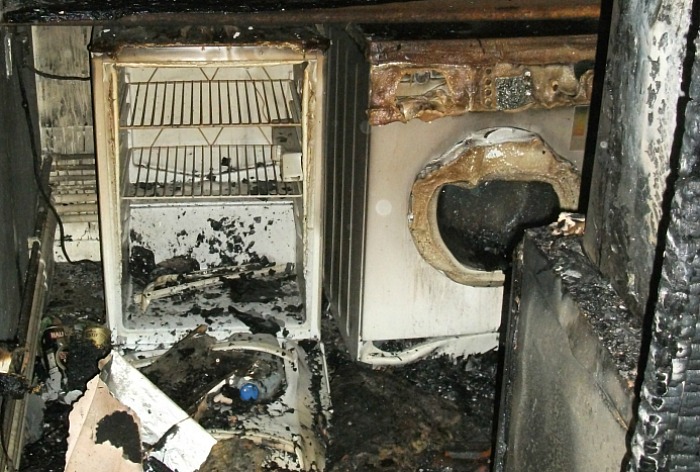 tumble dryer fire