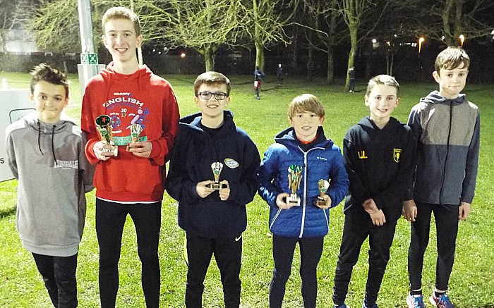 u13 boys team 1st kacper Mikulski Oliver Atkinson elliot Davies-Hayes Isaac Leydon Jack Harrrison