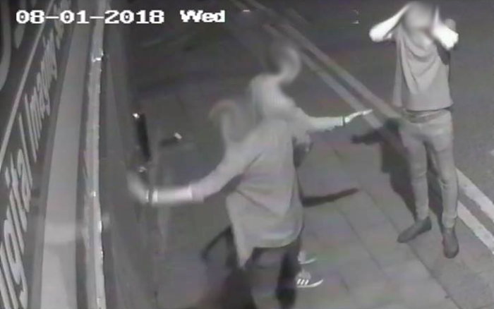 vandals attacked Johnsons Printers - CCTV