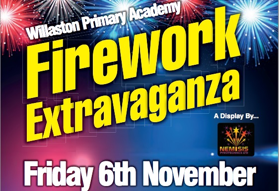 willaston fireworks poster