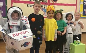 Wistaston Church Lane pupils launch mascot into space!